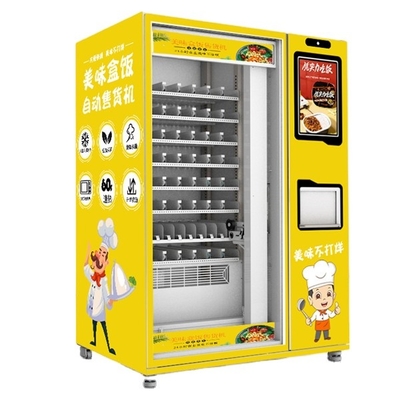 Otomatik fast food kahvaltı yemek yemek kabı sıcak yiyecek otomatı ısıtma