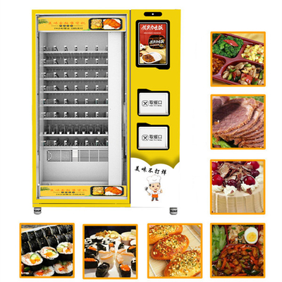 Otomatik fast food kahvaltı yemek yemek kabı sıcak yiyecek otomatı ısıtma
