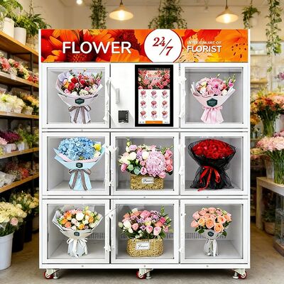 Haloo 24-hour flower vending machine with galvanized sheet material and SDK function, suitable for outdoor and indoor