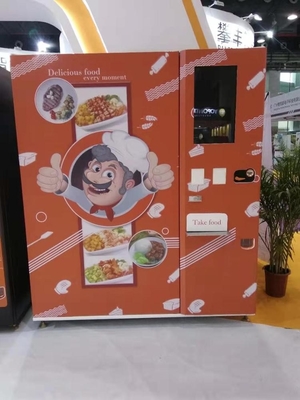 Tek Mircowave Sıcak Fast Food Otomatı 3500W Güç OEM