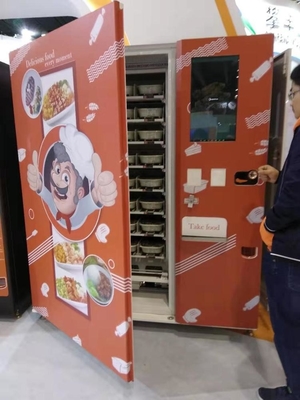 Tam Otomatik Sıcak Yemek Isıtma Otomatı Özelleştirilmiş Sıcak Yemek Otomatı