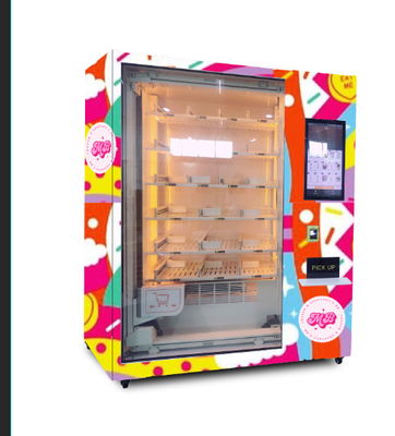 Asansörlü Akıllı Dijital Cup Kek Otomatı Buzdolabı Cupcake Otomatı
