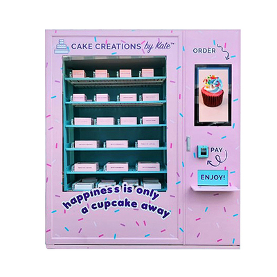 Asansörlü Ve Buzdolabı ile 8 Raf Sprinkles Cupcake Otomatı