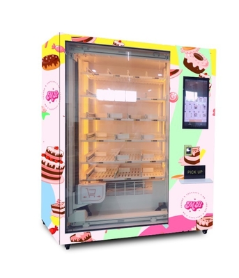 Asansörlü Akıllı Dijital Cup Kek Otomatı Buzdolabı Cupcake Otomatı